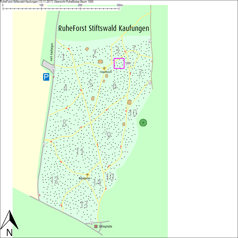 &Uuml;bersichtskarte zu Baum 1000