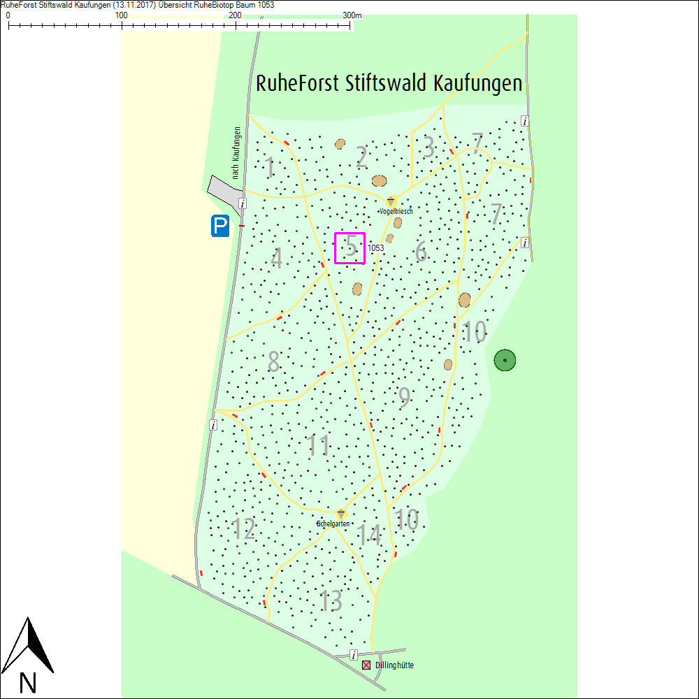 &Uuml;bersichtskarte zu Baum 1053
