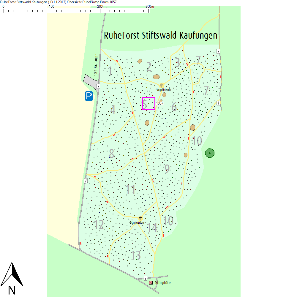 &Uuml;bersichtskarte zu Baum 1057