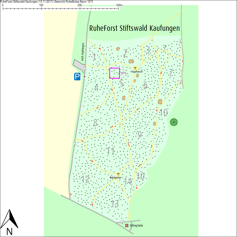 &Uuml;bersichtskarte zu Baum 1073