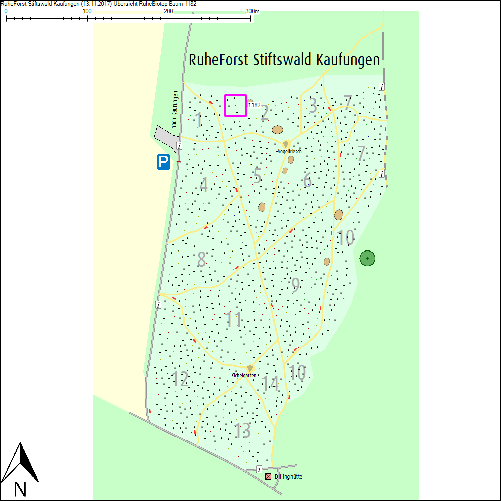 &Uuml;bersichtskarte zu Baum 1182
