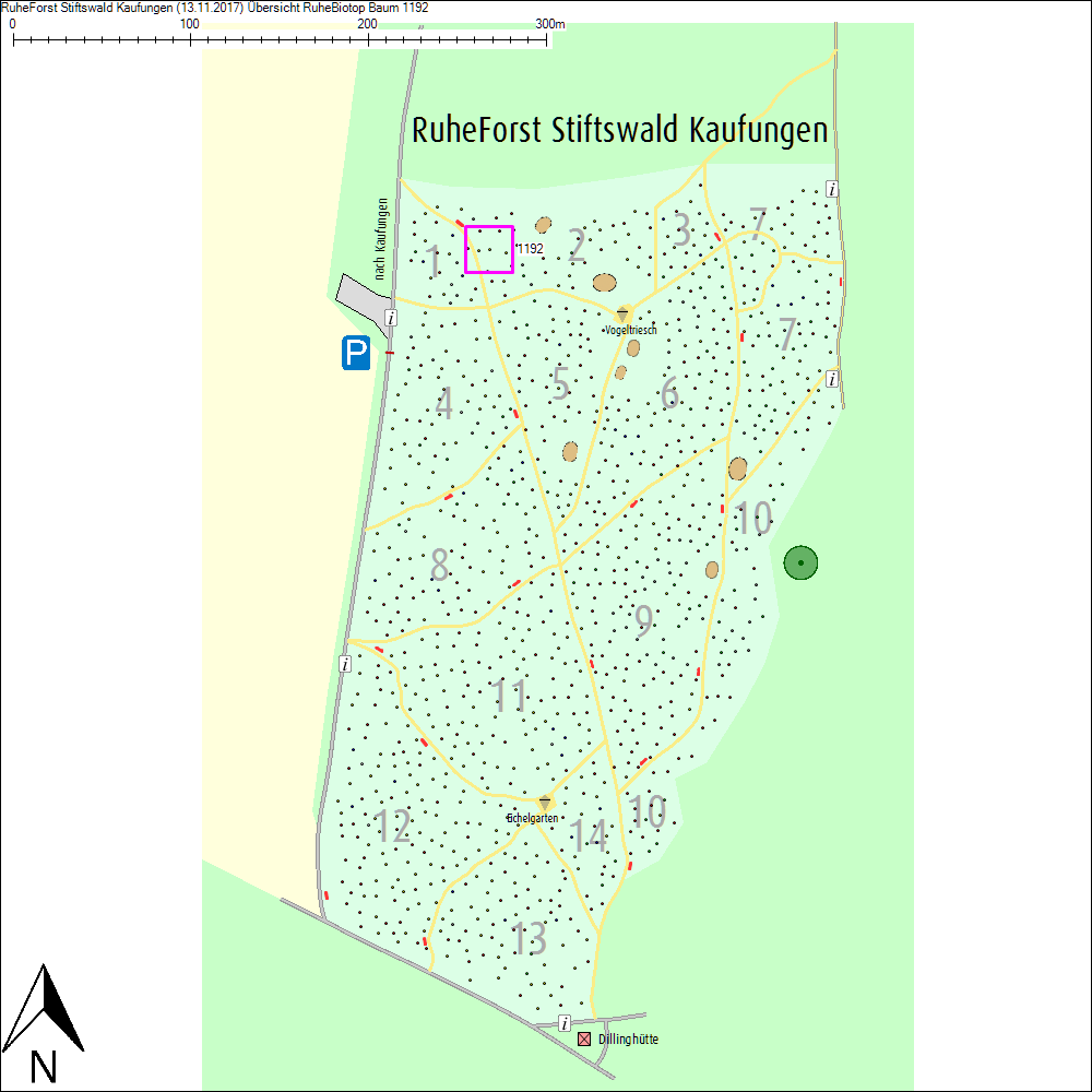 &Uuml;bersichtskarte zu Baum 1192