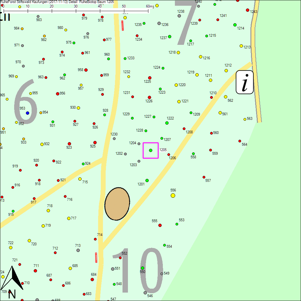 Detailkarte zu Baum 1205