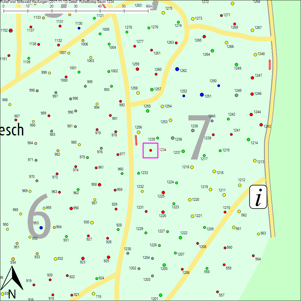 Detailkarte zu Baum 1234