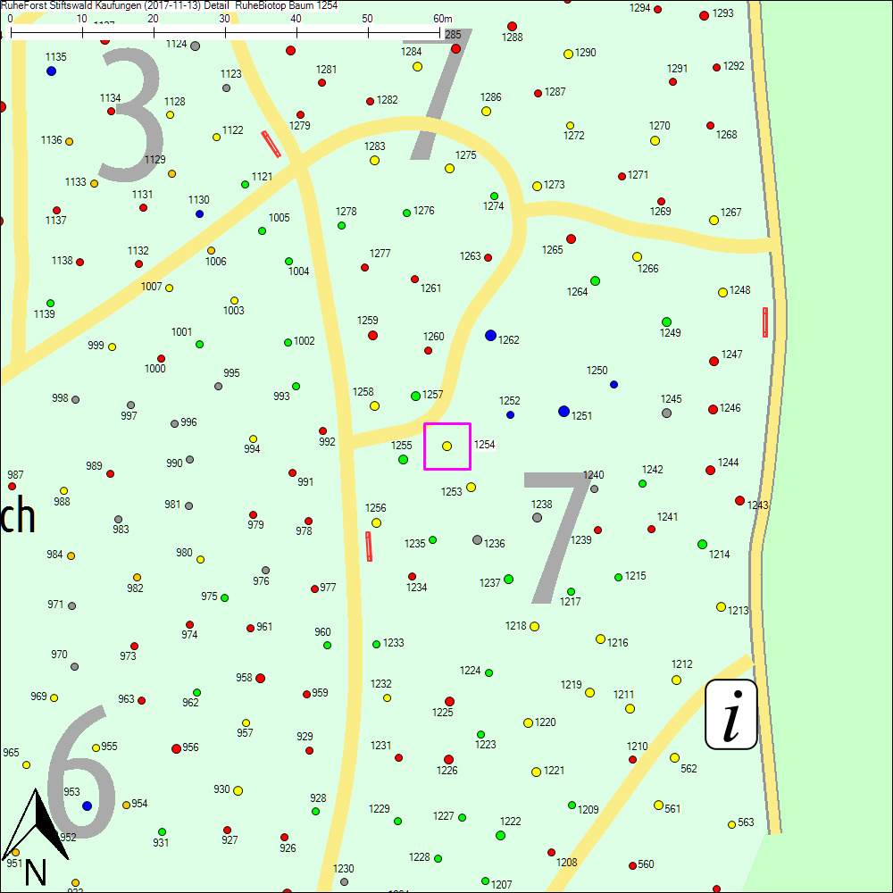 Detailkarte zu Baum 1254