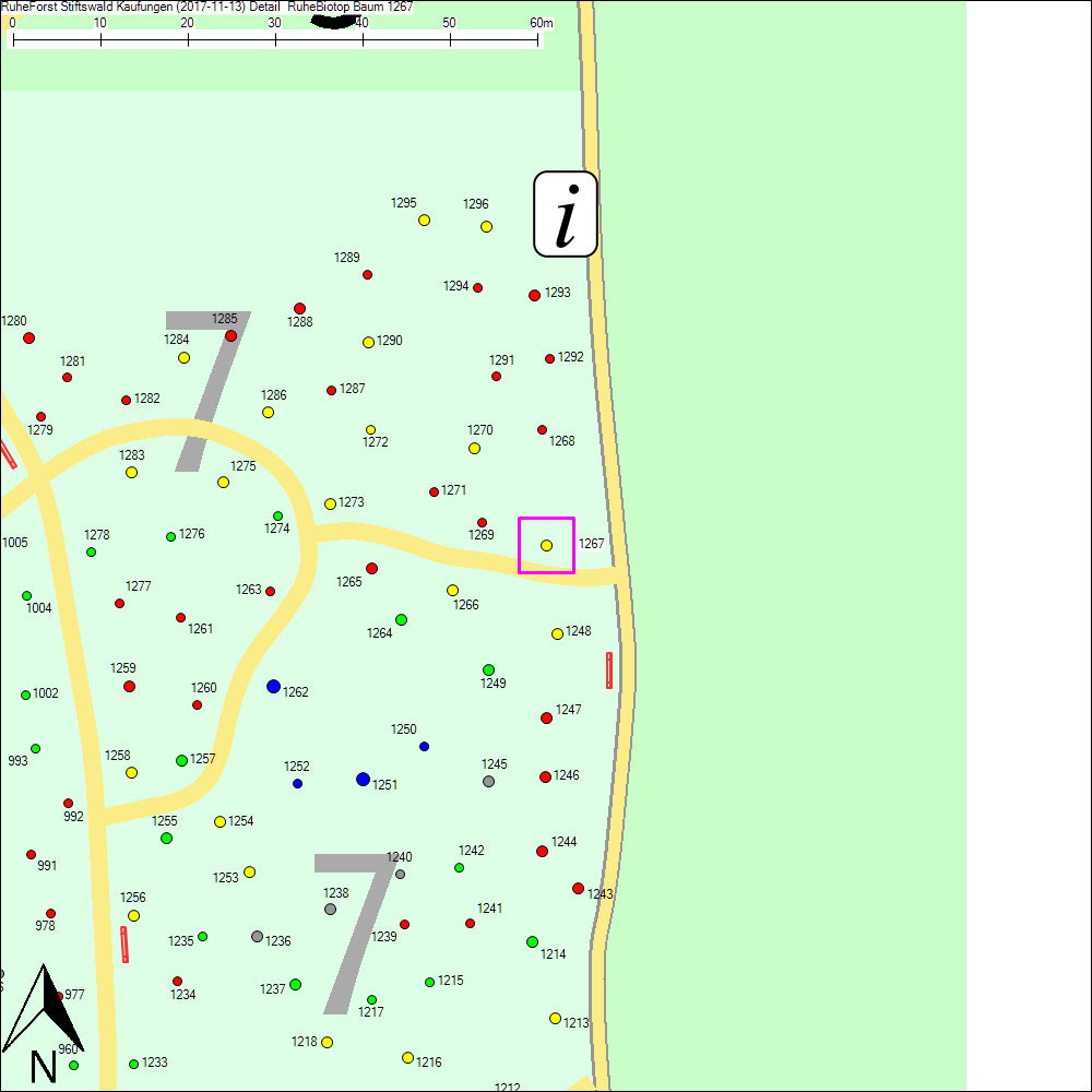Detailkarte zu Baum 1267