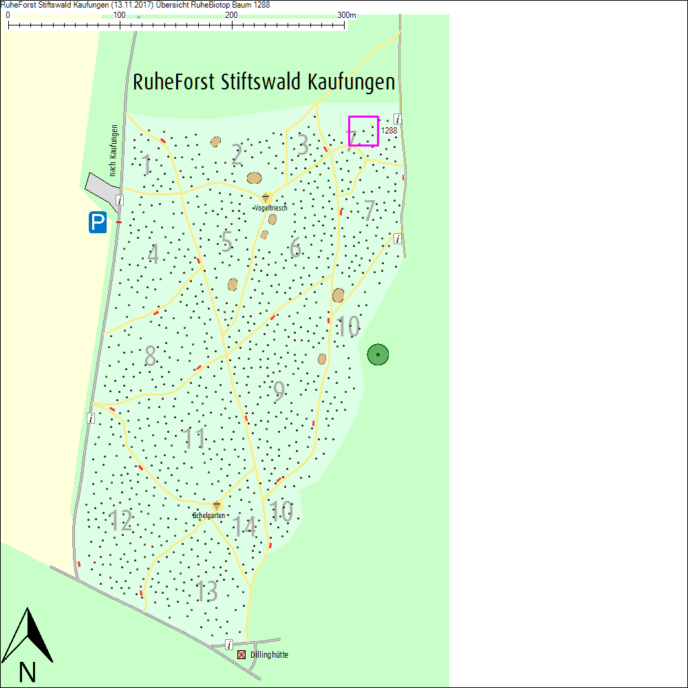 &Uuml;bersichtskarte zu Baum 1288