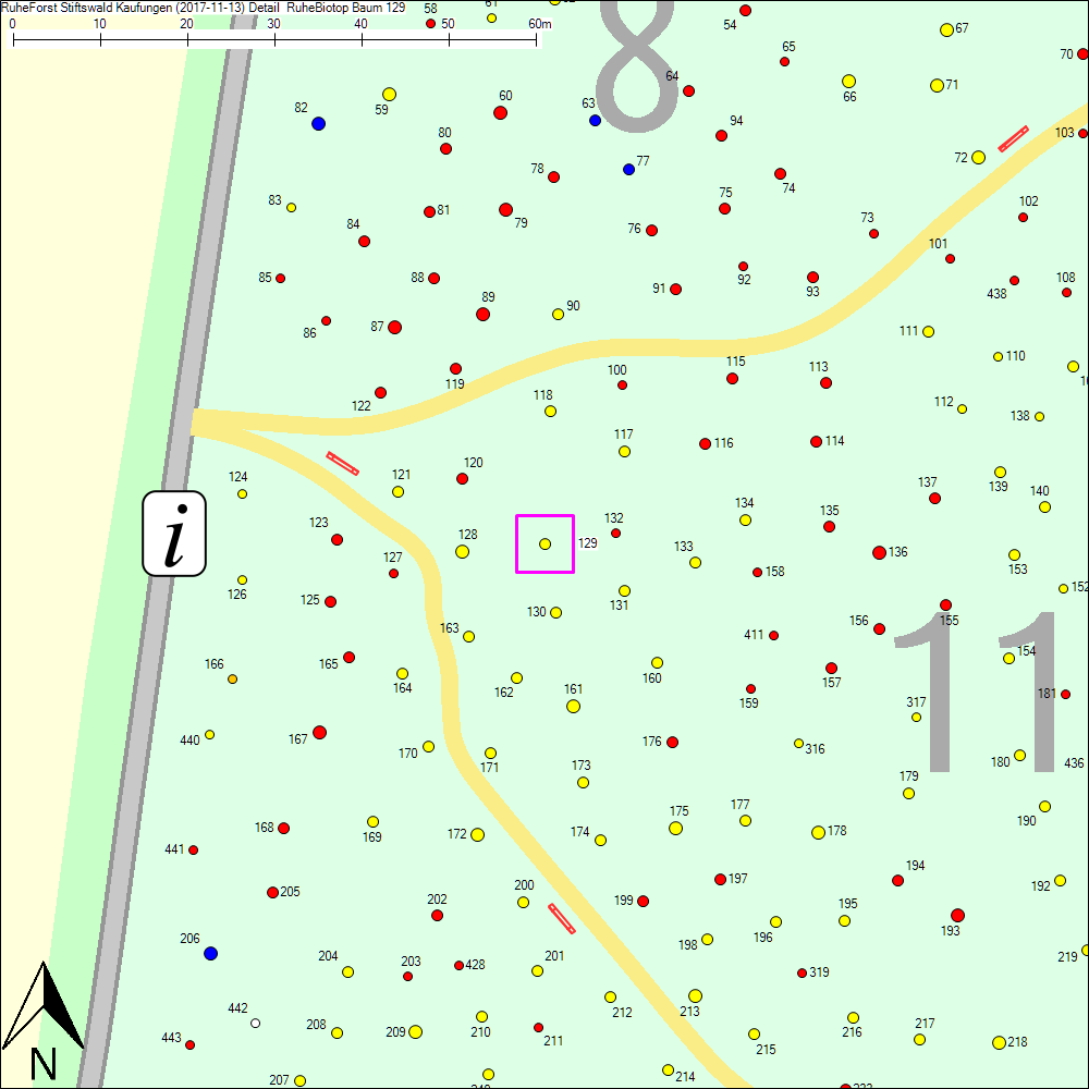 Detailkarte zu Baum 129