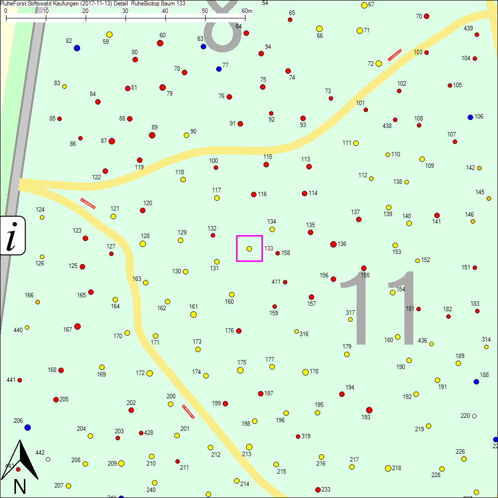 Detailkarte zu Baum 133