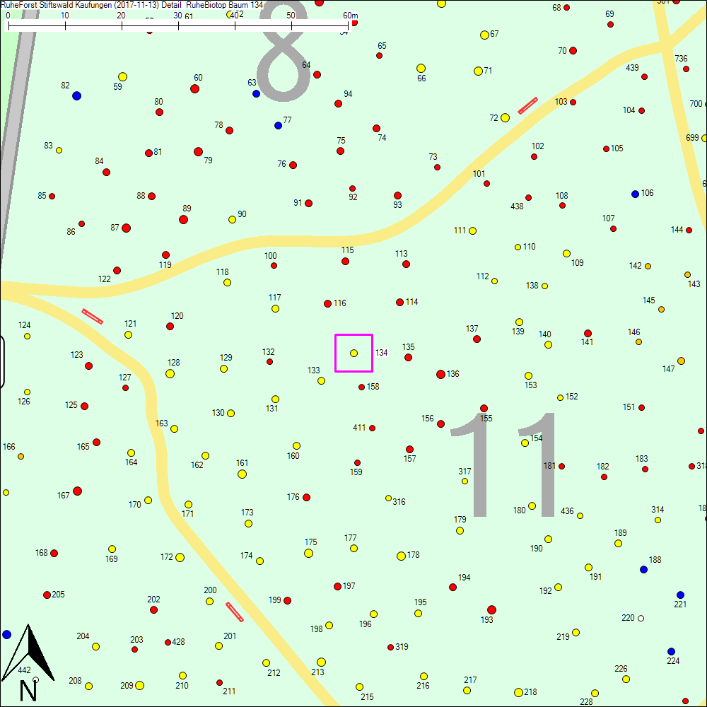 Detailkarte zu Baum 134