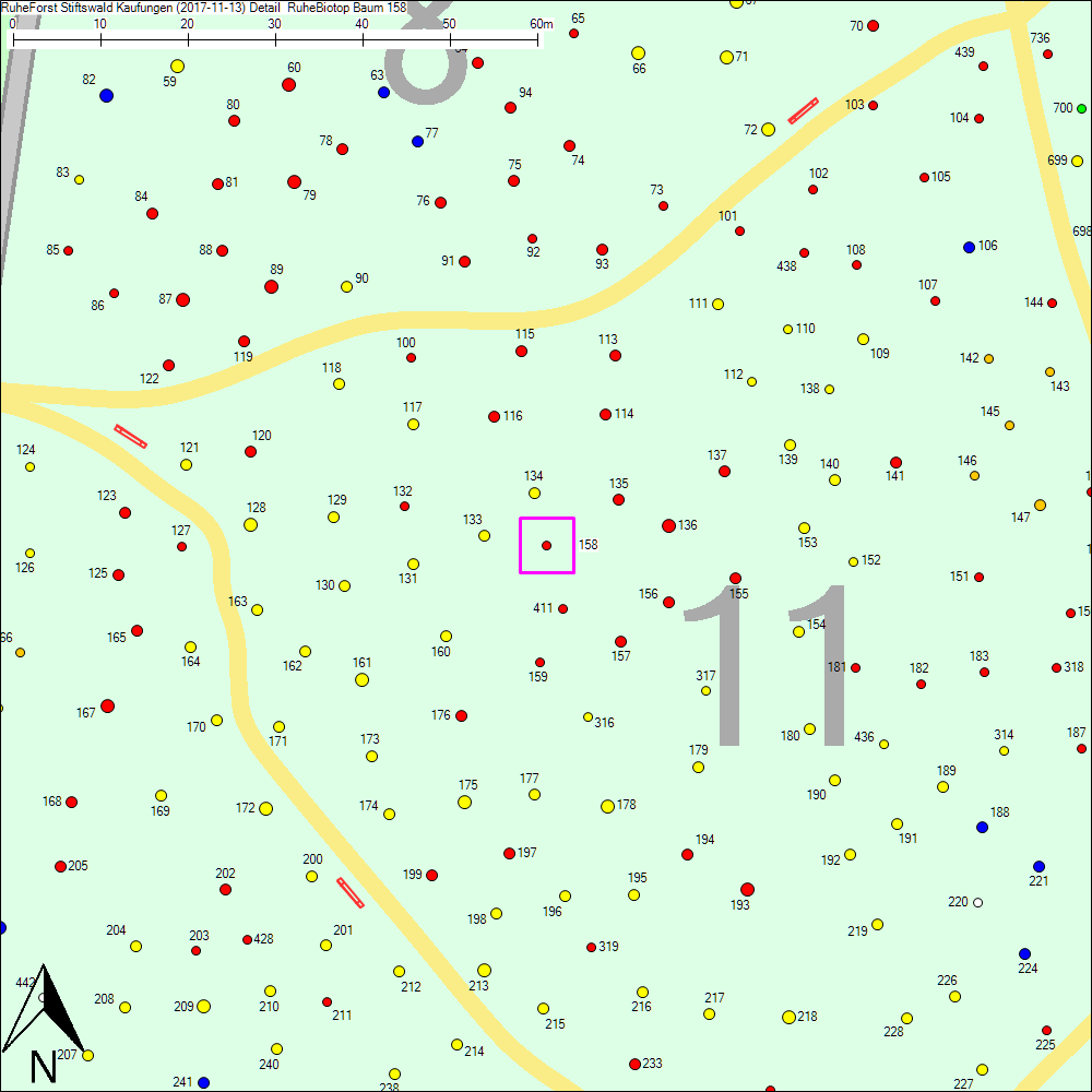 Detailkarte zu Baum 158