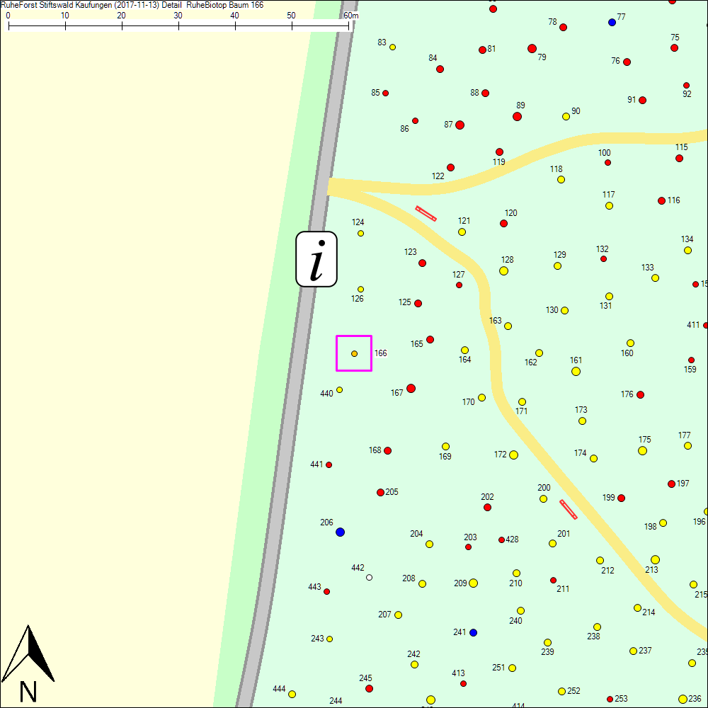Detailkarte zu Baum 166