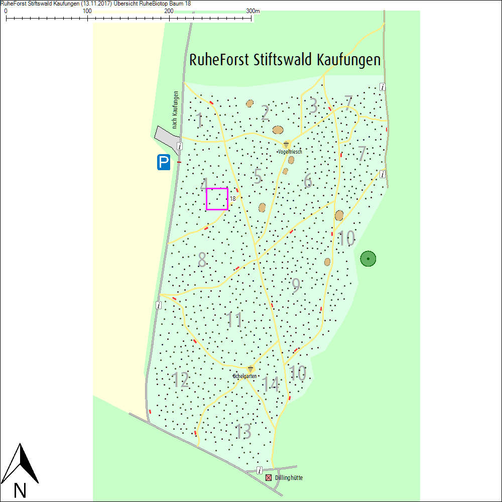 &Uuml;bersichtskarte zu Baum 18