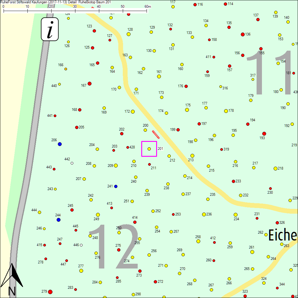 Detailkarte zu Baum 201