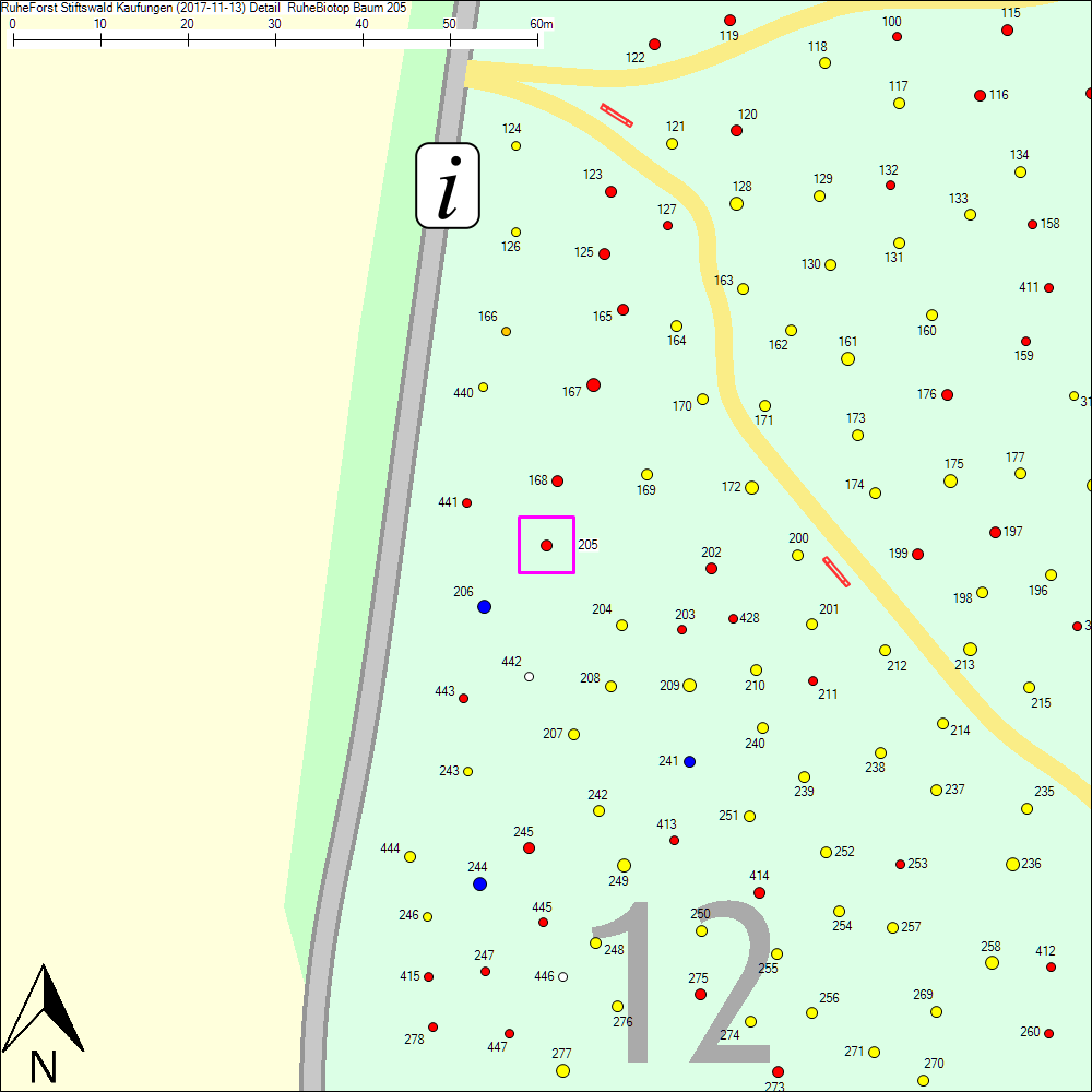 Detailkarte zu Baum 205