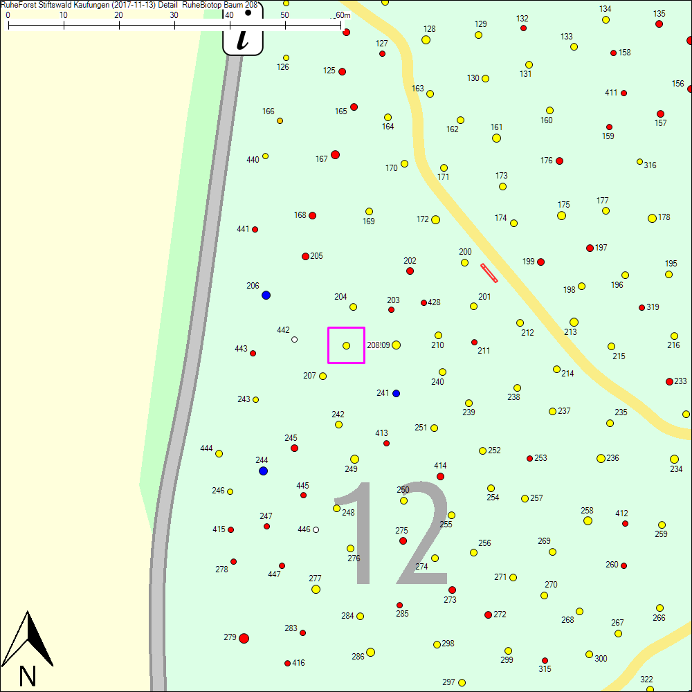 Detailkarte zu Baum 208