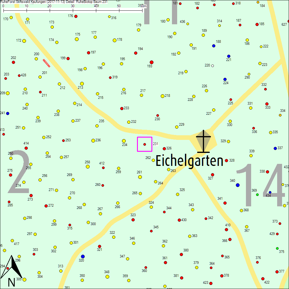 Detailkarte zu Baum 231