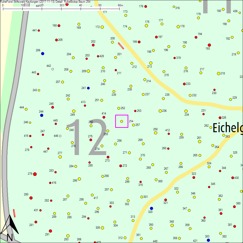 Detailkarte zu Baum 254