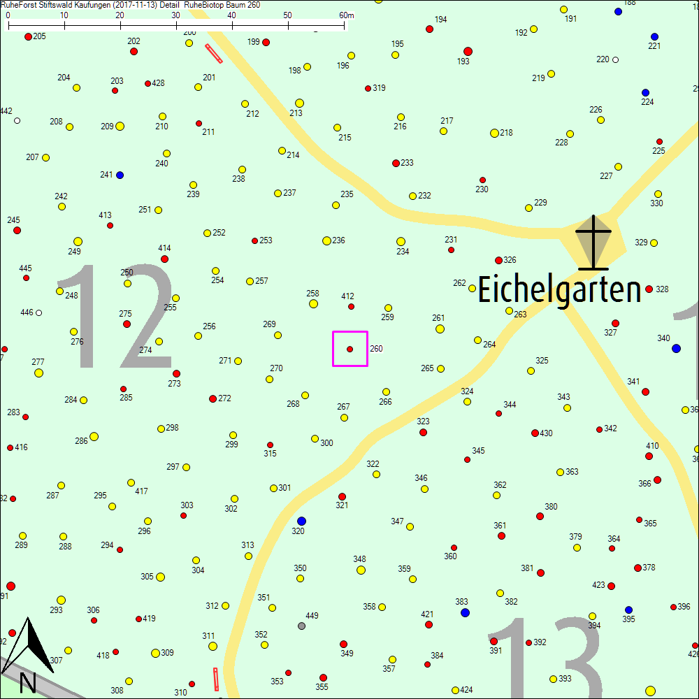 Detailkarte zu Baum 260