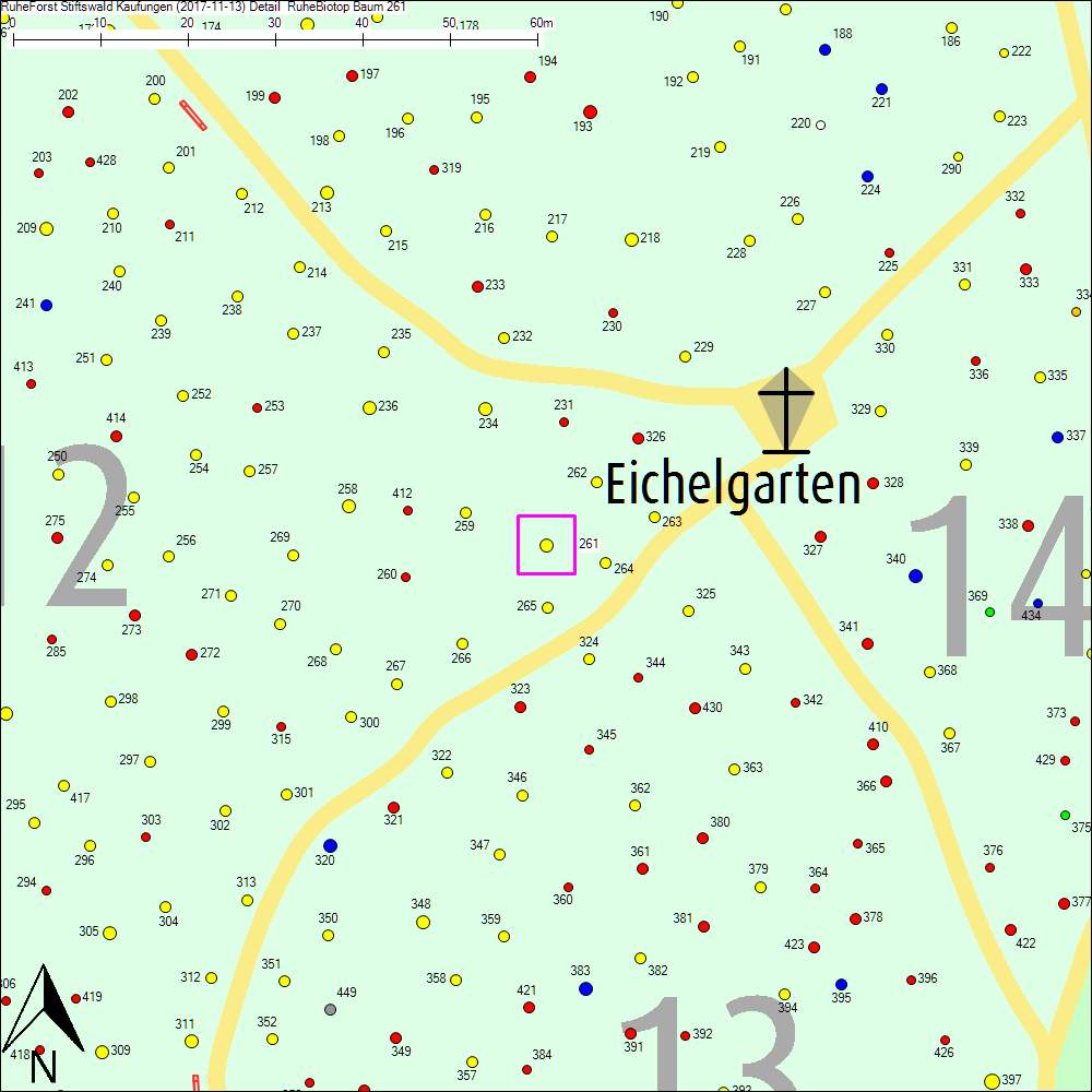 Detailkarte zu Baum 261