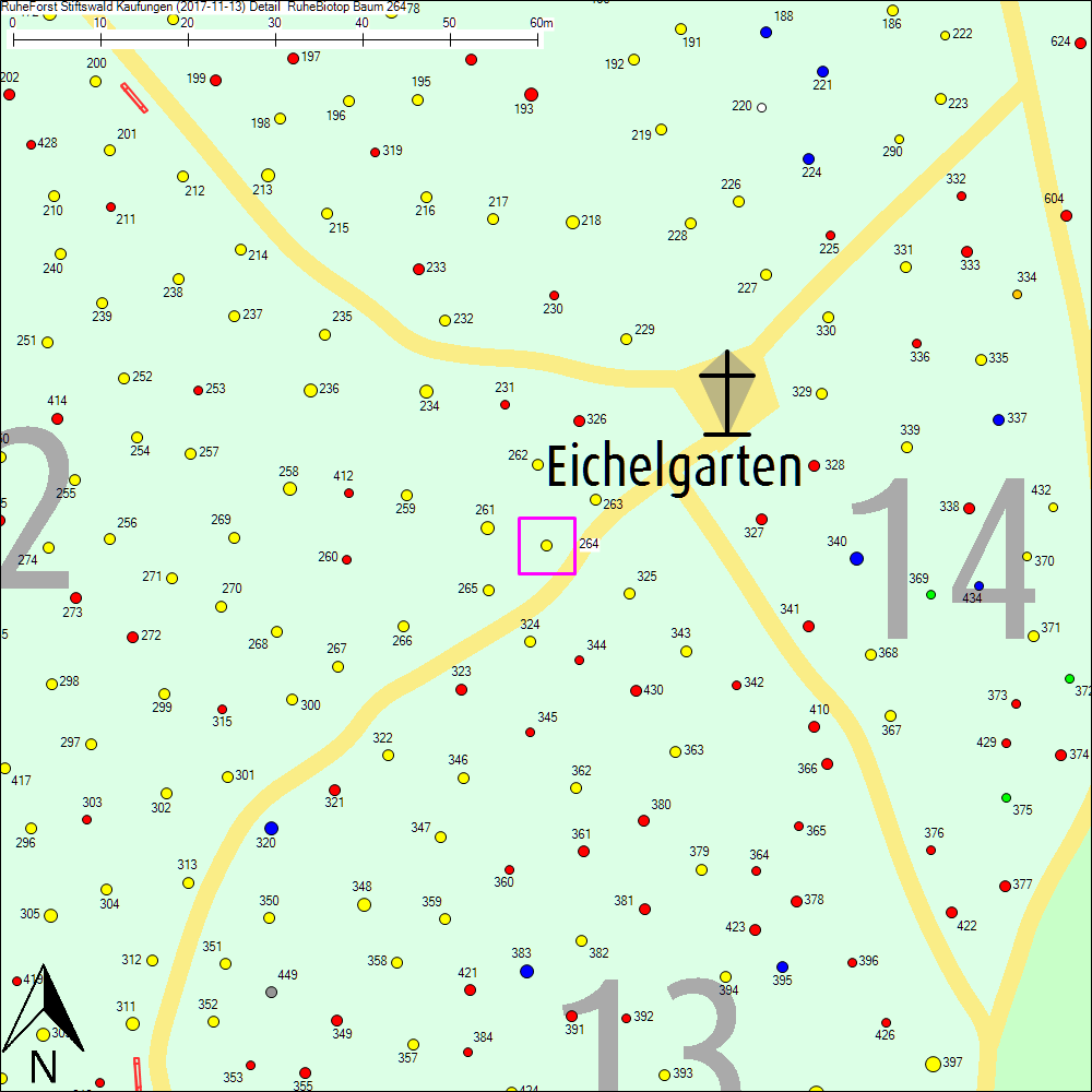 Detailkarte zu Baum 264