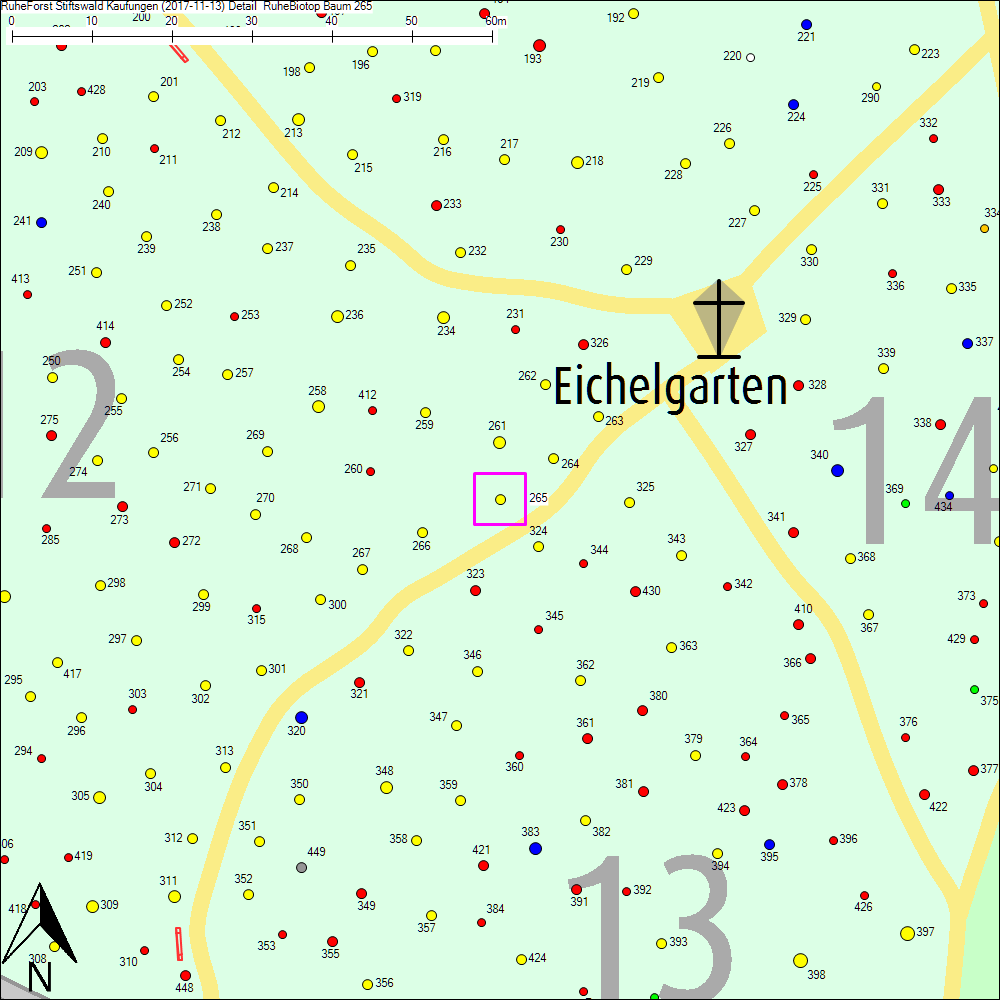 Detailkarte zu Baum 265