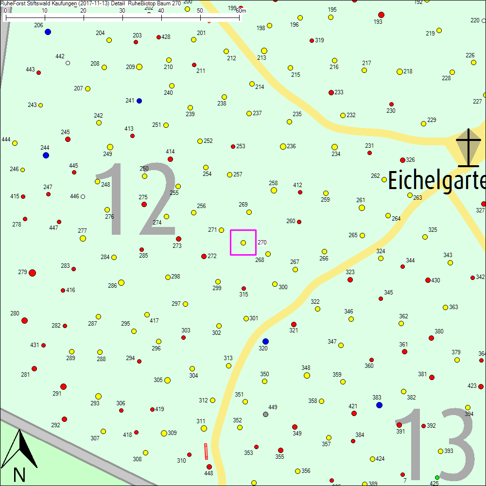 Detailkarte zu Baum 270