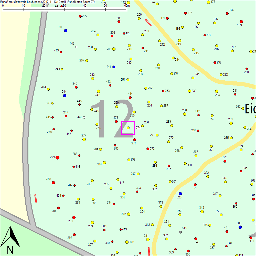 Detailkarte zu Baum 274