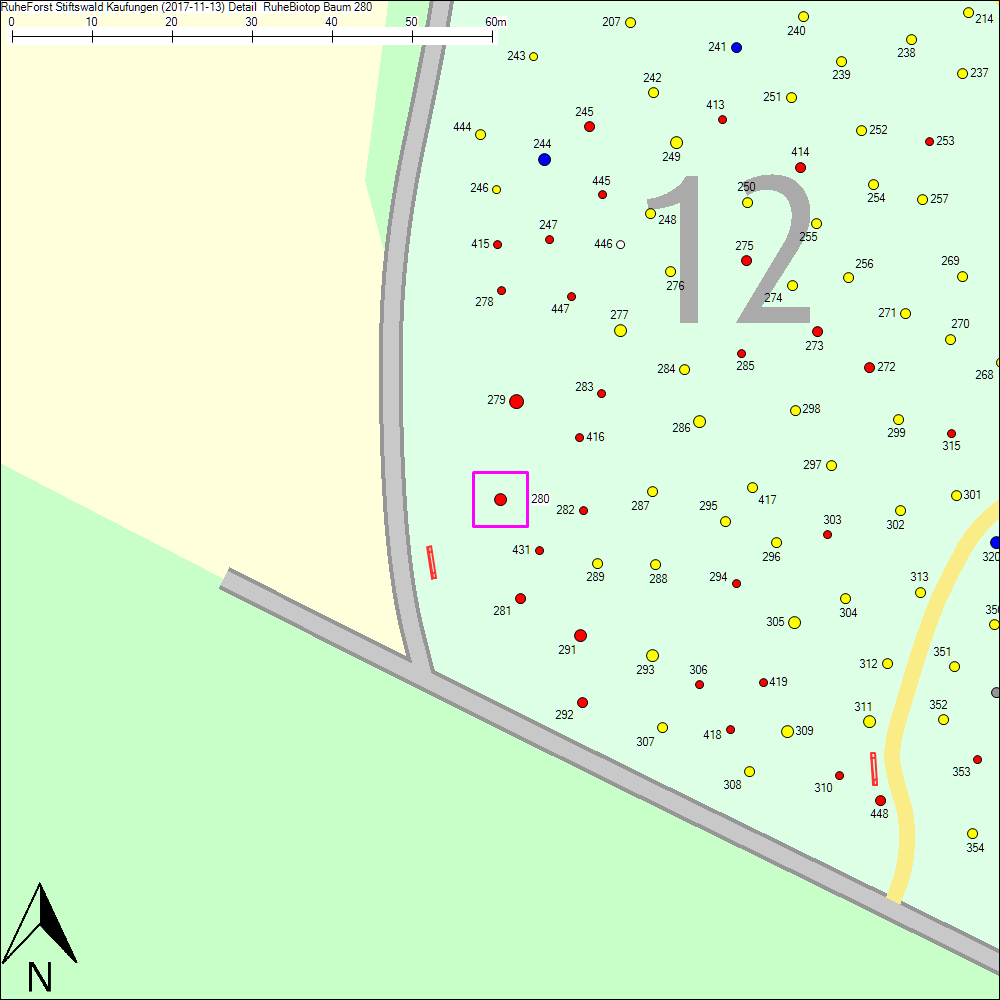 Detailkarte zu Baum 280