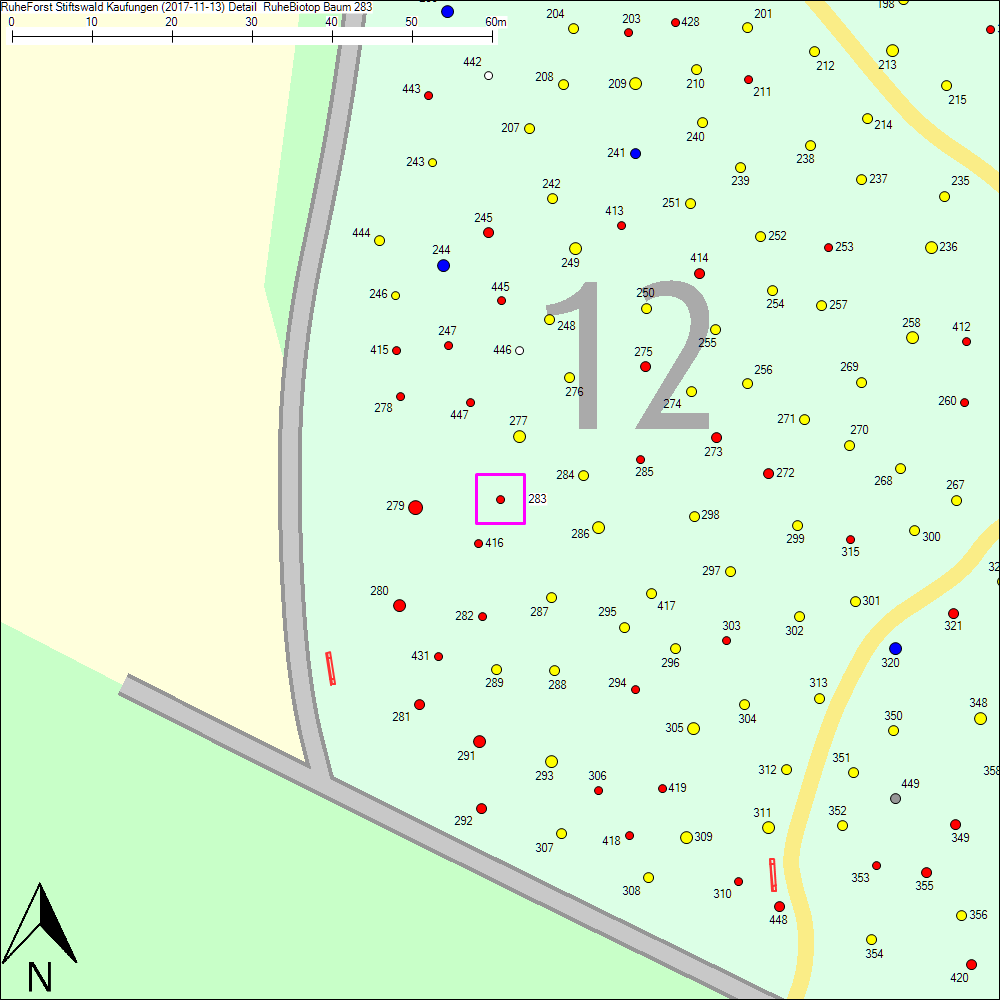 Detailkarte zu Baum 283