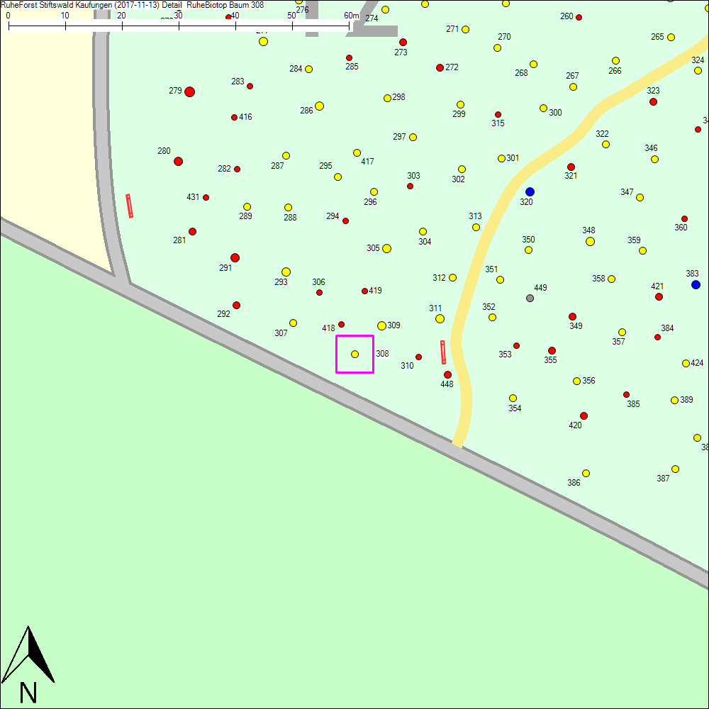 Detailkarte zu Baum 308