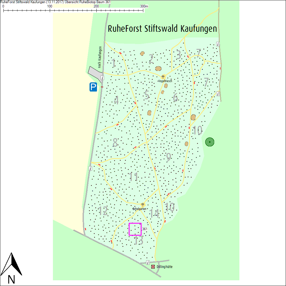 &Uuml;bersichtskarte zu Baum 361