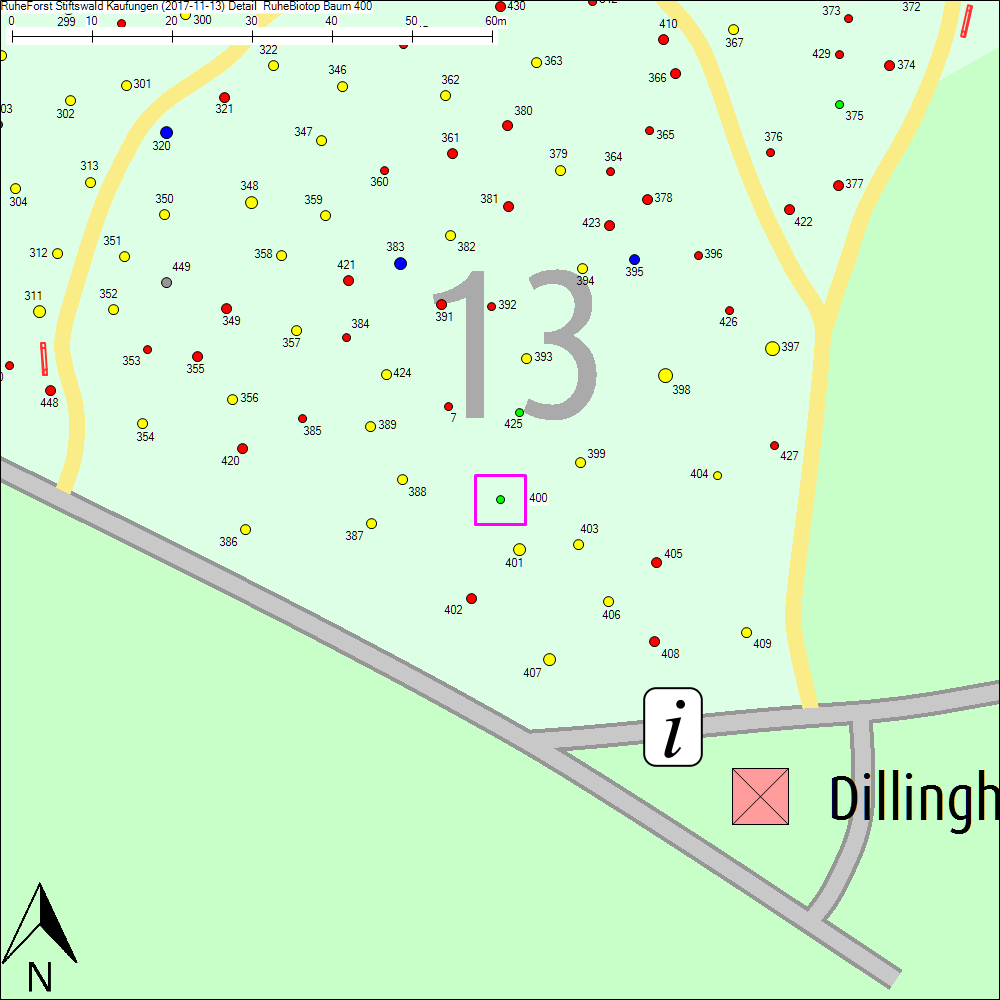 Detailkarte zu Baum 400