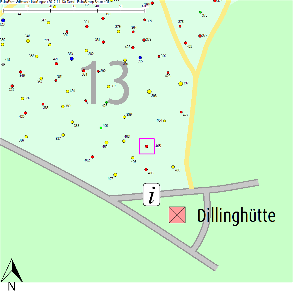 Detailkarte zu Baum 405