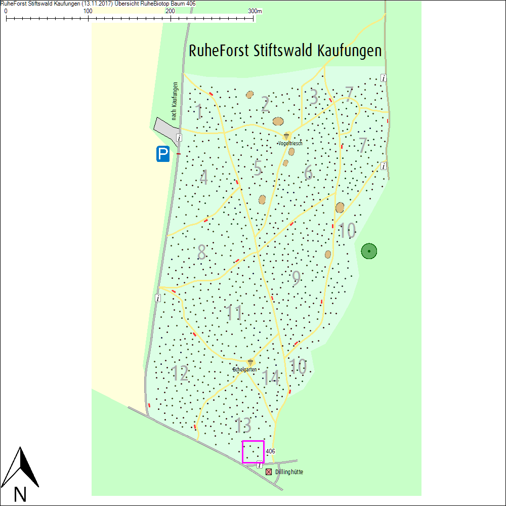 &Uuml;bersichtskarte zu Baum 406