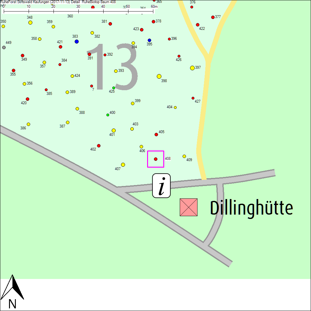 Detailkarte zu Baum 408