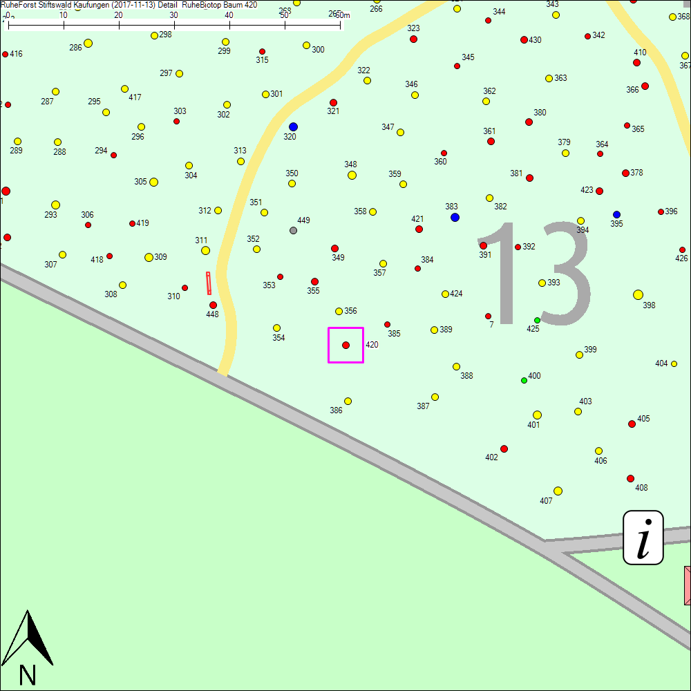 Detailkarte zu Baum 420
