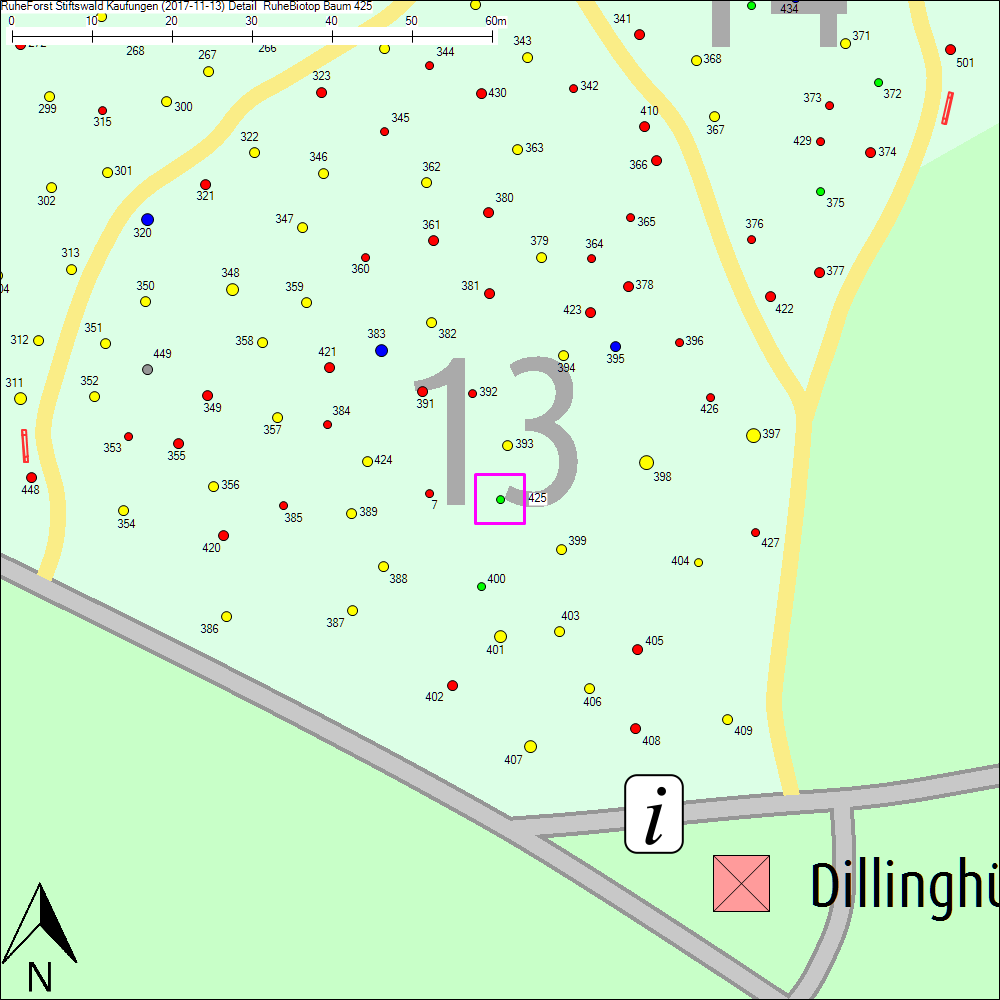 Detailkarte zu Baum 425