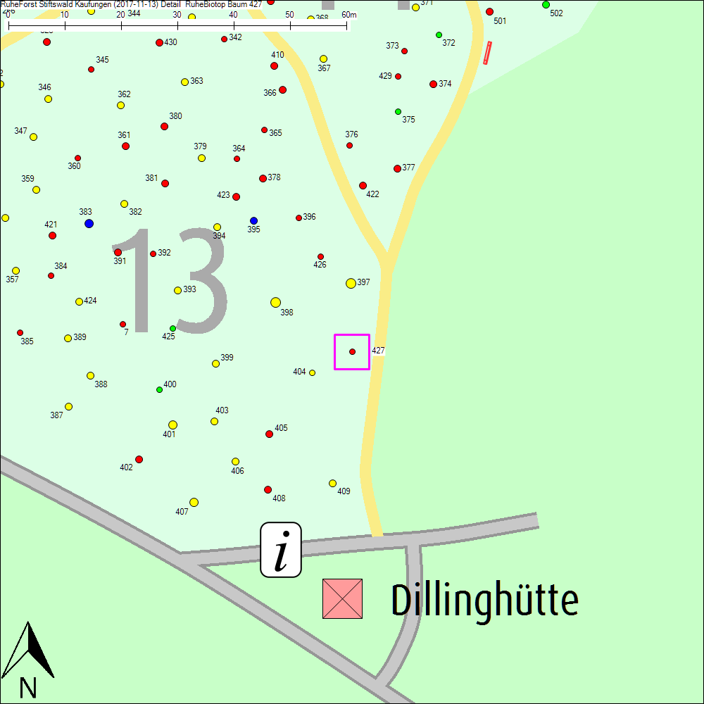 Detailkarte zu Baum 427