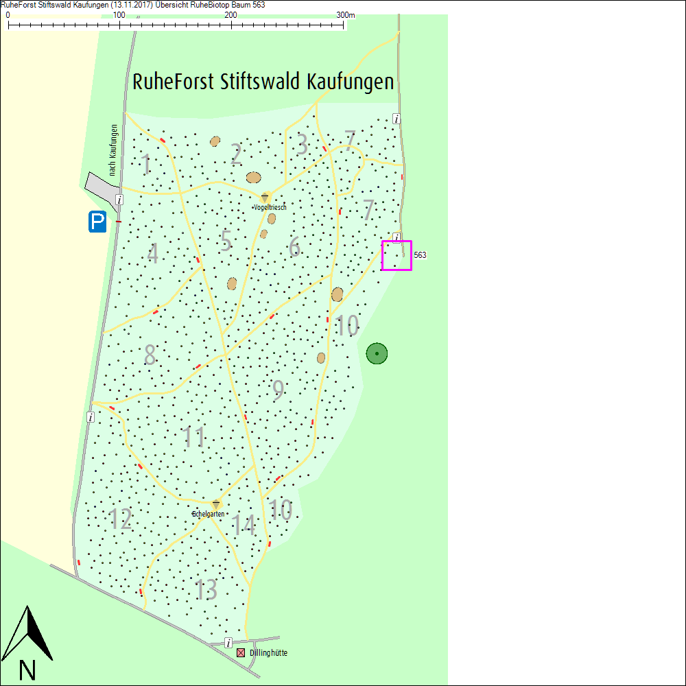 &Uuml;bersichtskarte zu Baum 563