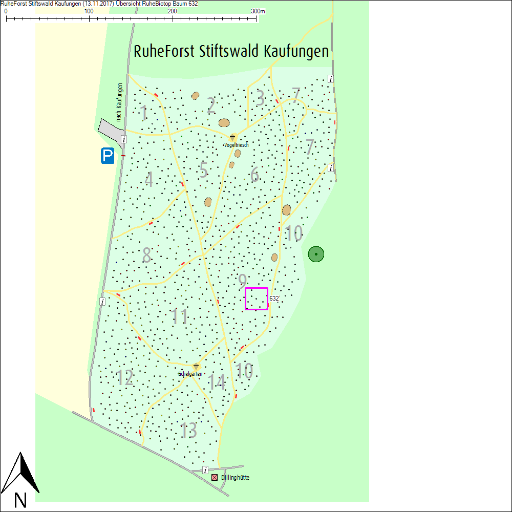 &Uuml;bersichtskarte zu Baum 632