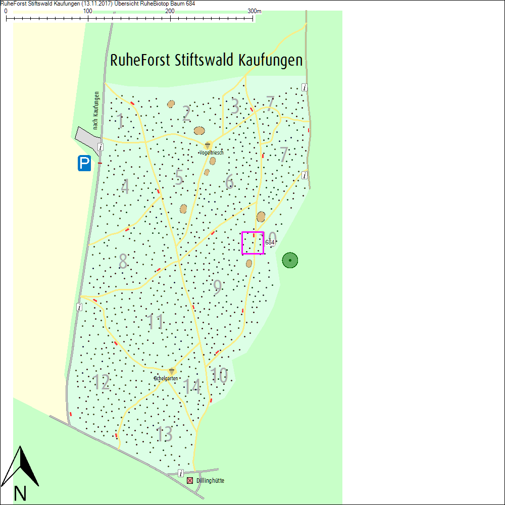 &Uuml;bersichtskarte zu Baum 684