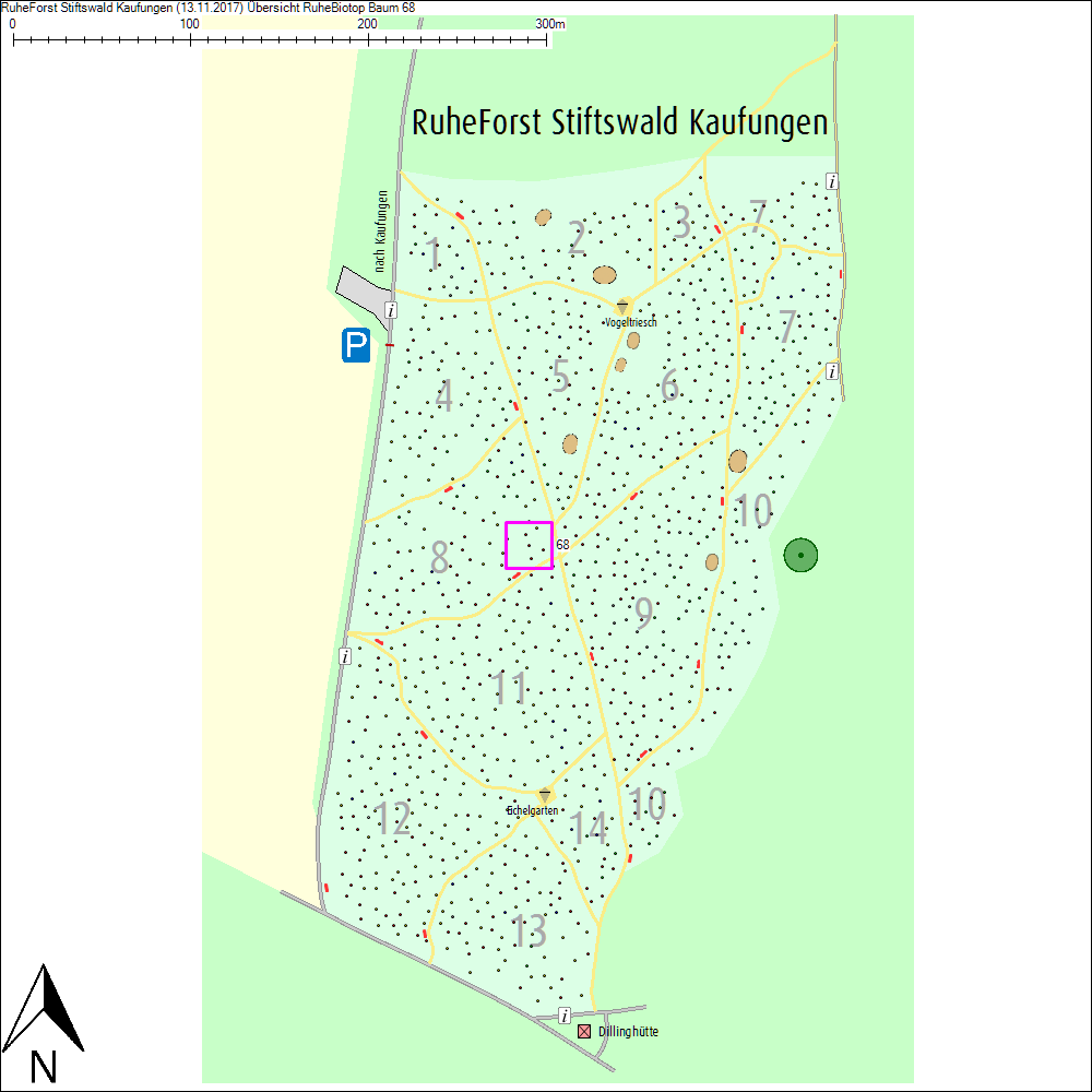 &Uuml;bersichtskarte zu Baum 68