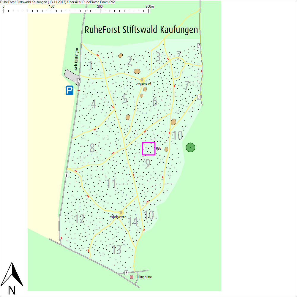 &Uuml;bersichtskarte zu Baum 692