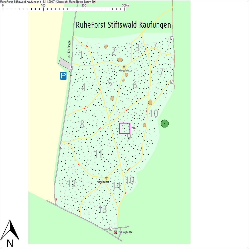 &Uuml;bersichtskarte zu Baum 694