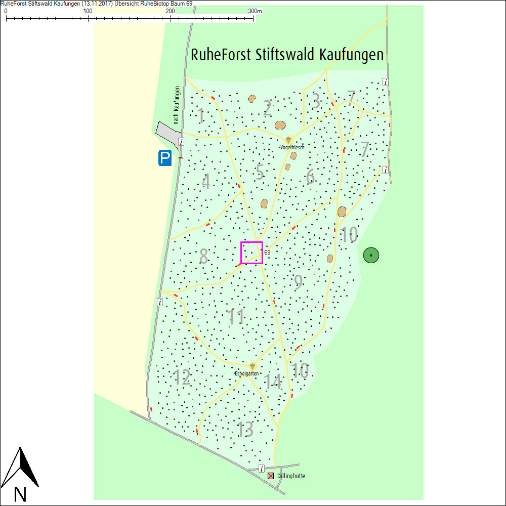 &Uuml;bersichtskarte zu Baum 69