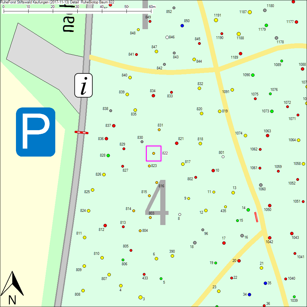 Detailkarte zu Baum 822