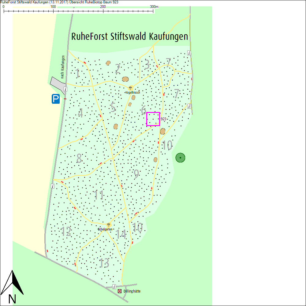 &Uuml;bersichtskarte zu Baum 923