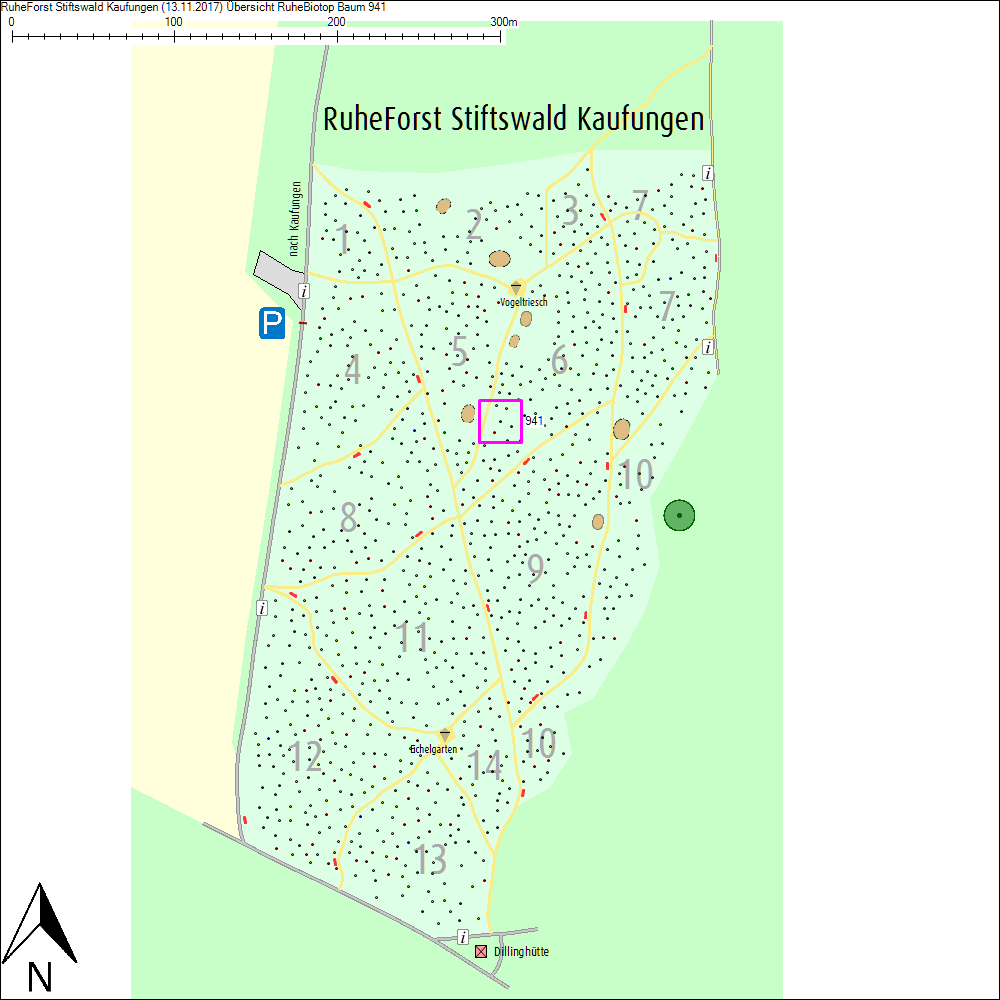 &Uuml;bersichtskarte zu Baum 941