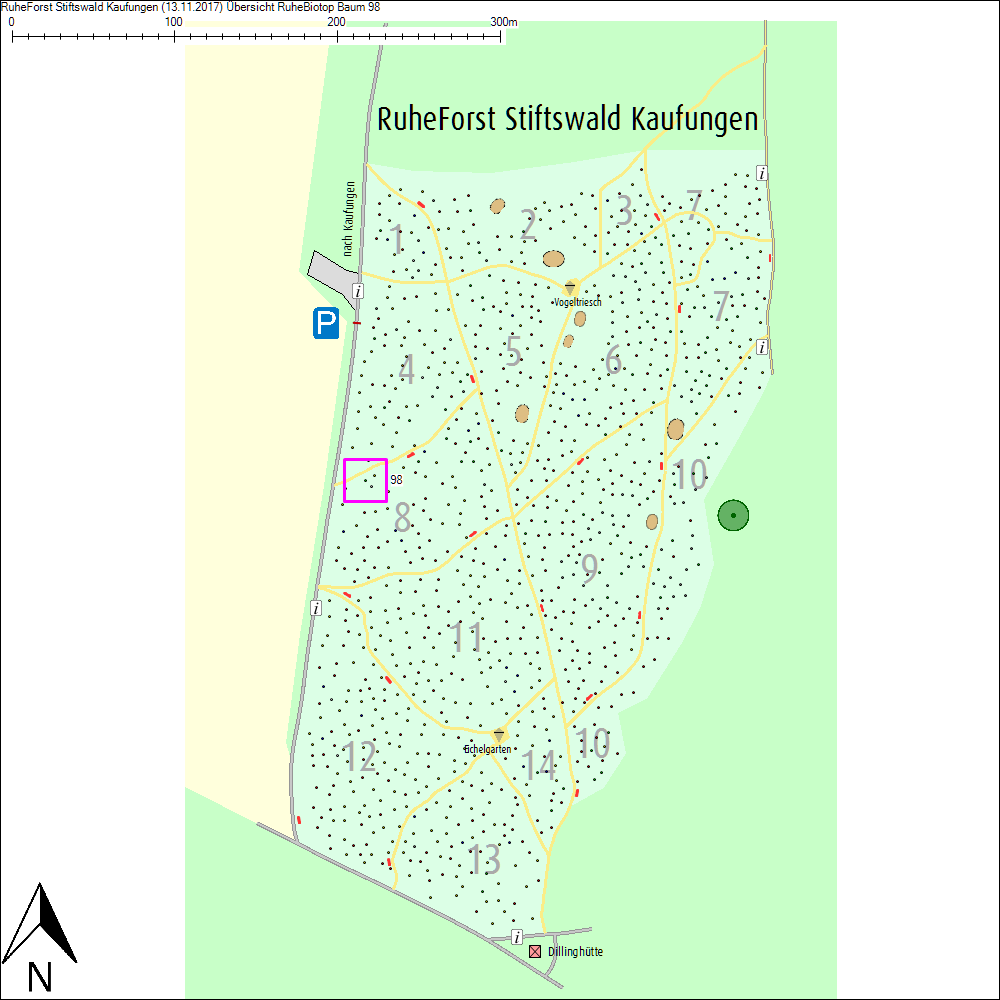 &Uuml;bersichtskarte zu Baum 98
